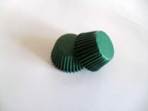Dark Green Mini Cupcake Papers - Click Image to Close
